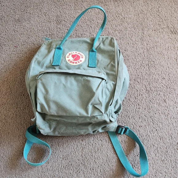 FJALLRAVEN Kanken Mini Backpack Teal Day Pack School College Swedish - Picture 3 of 12